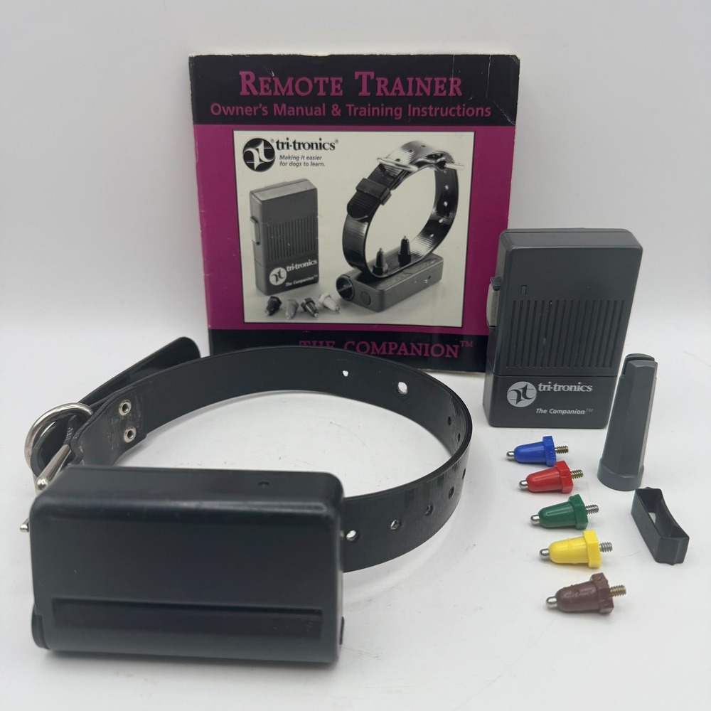 Tri-Tronics The Companion Remote Trainer Dog Training Collar System Black Manual